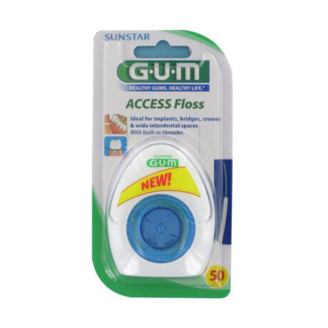 GUM FIL ACCESS FLOSS IMPLANT BRIDGE ET COURONNE REF 3200