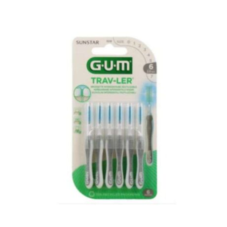 GUM TRAVLER BROSSE INTERDENTAIRE 2.0 MM PACK DE 6 REF1618