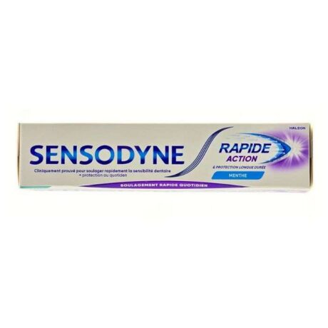 SENSODYNE DENTIFRICE RAPIDE ACTION MENTHE 75 ML