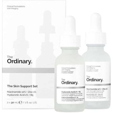 THE ORDINARY KIT SUPPORT DE PEAUX NIACINAMIDE 10% + ZINC 1% ET HYALURONUC ACID 2% + B5 2X30ML