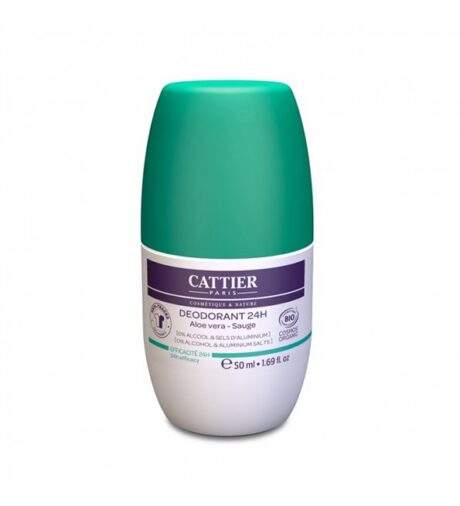 Cattier Déodorant Roll-on Efficacite 24h 50ml