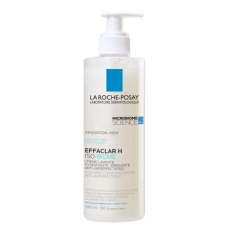 La-roche-posay Effaclar H Iso-biome Crème Nettoyante | Peau Sèche À Tendance Acnéique | 390ml
