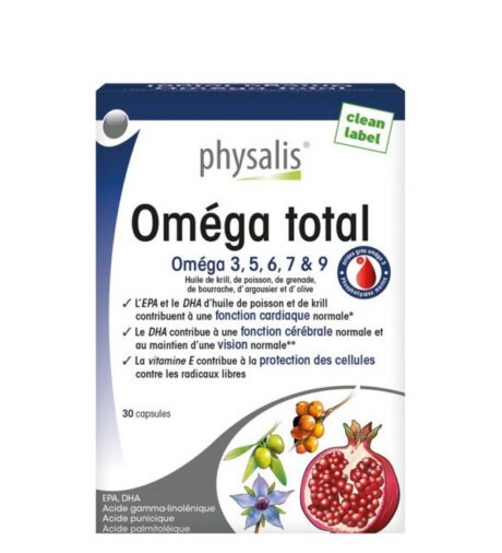 Physalis Omega Total 3.5.6.7 & 9 30 Capsules