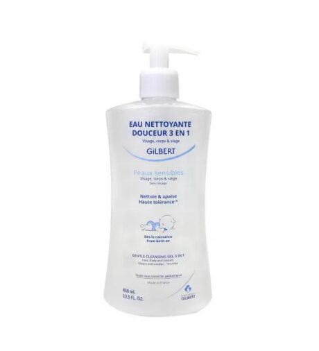 Gilbert Eau Nettoyante Douceur 3en1 Bebe 400ml