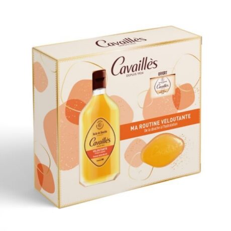 Roge Cavailles Coffret Veloutant = Huile Douche 250ml+ Savon + Creme Prelee
