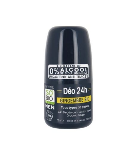 So Bio Deodorant Men Gingembre 50ml