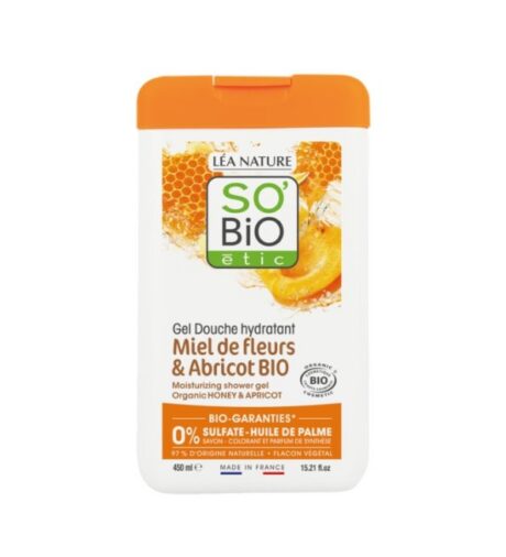 So Bio Gel Douche Miel De Fleurs Et Abricot 450ml