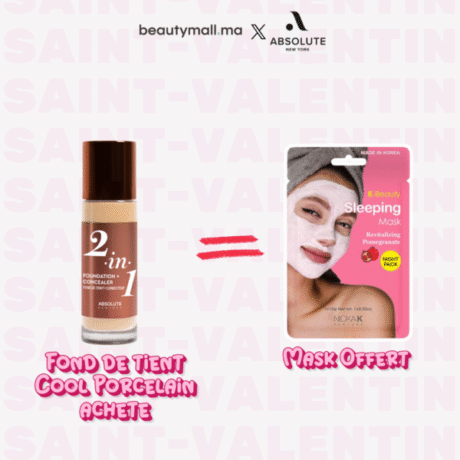 Absolute New York 2in1 Foundation & Concealer Cool Porcelain 35ml