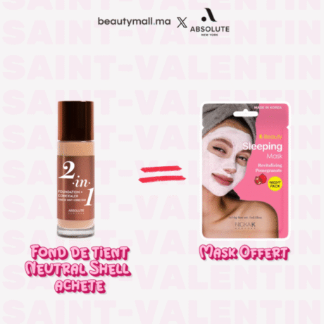 Absolute New York 2in1 Foundation & Concealer Neutral Shell 35ml