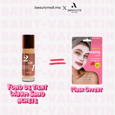 Absolute New York 2in1 Foundation & Concealer Warm Sand 35ml