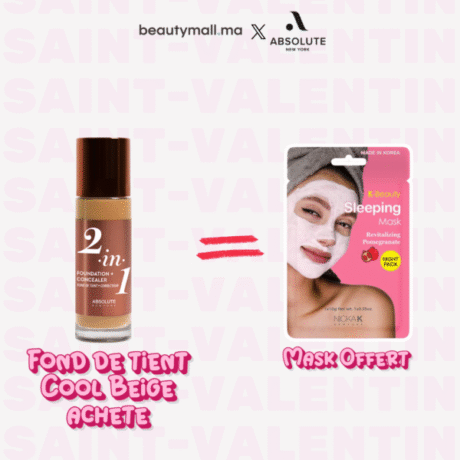 Absolute New York 2in1 Foundation & Concealer Cool Beige 35ml