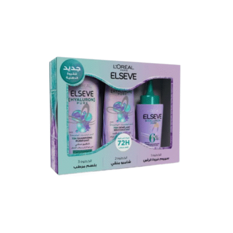 L’Oreal Paris Elseve Routine Hyaluron Pure Serum+ Shampooing + Apres-Shampooing