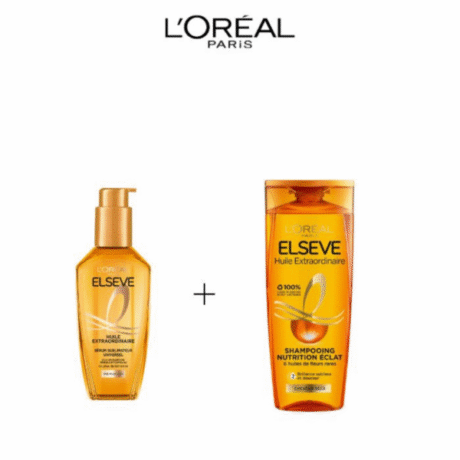 L’Oreal Paris Elseve Huile Extraodinaire Cheveux Normal Secs shampooing 200ml+Serum 100ml