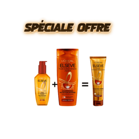 L’Oreal Paris Elseve Routine Extraordinaire Oil Jojoba Huile 100ml+Shampooing 200ml+oil remplacemant125ml