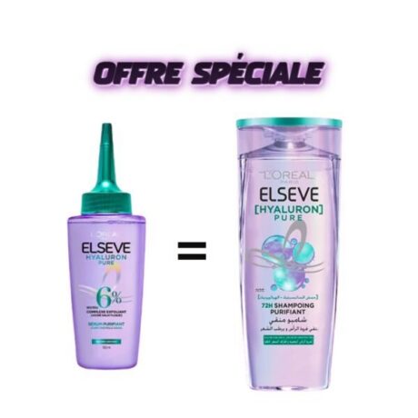 L’Oreal Paris Elseve Hyaluron Pure Serum 100ml + Shampooing 200ml Pack