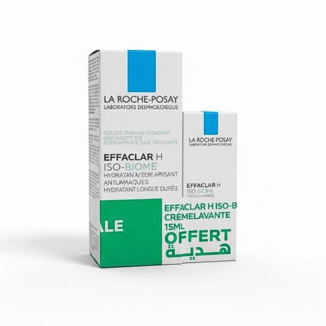 La Roche Posay Effaclar H Iso-biome Pack Creme 40ml+creme Lavante Format Voyage
