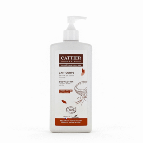 Cattier Lait Corps Beurre De Coco Parfum Vanille 500ml