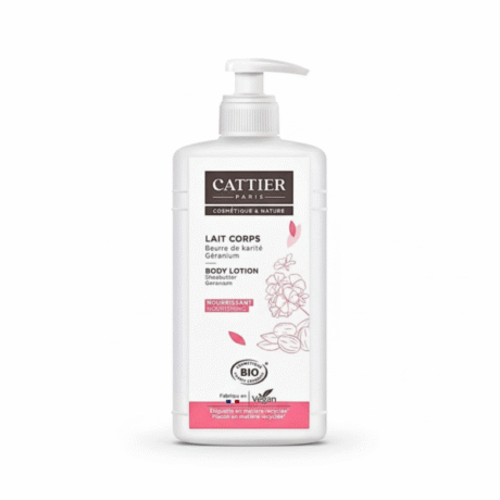 Cattier Lait Corps Beurre De Karite Geranium 500ml