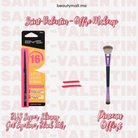 BYS Super Skinny Gel Eyeliner Black 16hr = Pinceau Offert