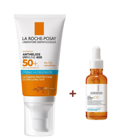 La Roche-posay Anthelios Creme Fondante Uvmune Teinte 400 50ml+pure Serum Vitamine C12 Format Voyage 10ml
