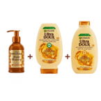 Garnier Ultra Doux Conditioner 200+shampoing 200ml+serum 115ml Coffret