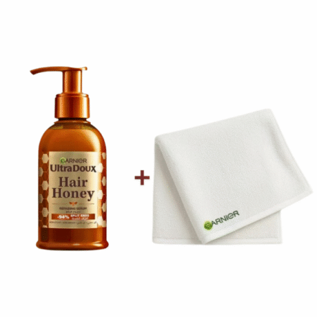 Garnier Ultra Doux Serum Hair Honey 120ml+serviette Coffret