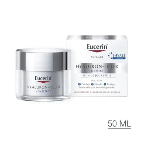 Eucerin Hyaluron-Filler + 3X Effect Soin De Jour Peau Sèche Spf 15