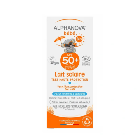 ALPHANOVA Bébé Lait Solaire SPF50+