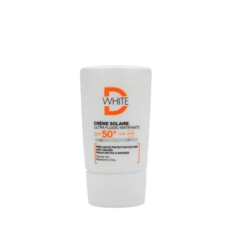 D-WHITE Crème Solaire Ultra Fluide Matifiante SPF50+ 40 ml