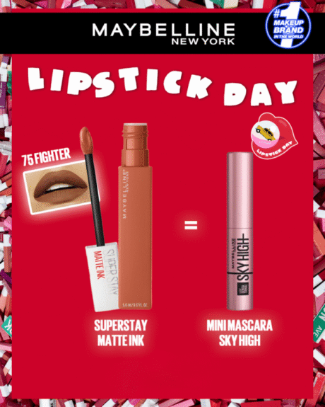 MAYBELLINE SUPERSTAY MATTE INK 75 FIGHTER = MNY SKY HIGH MINI