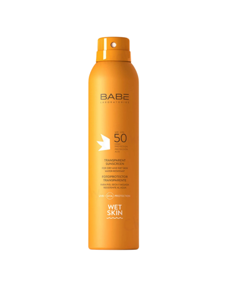 BABE FOTOPROTECTOR TRANSPARENT SPRAY SOLAIRE WET SKIN SPF50 200ML