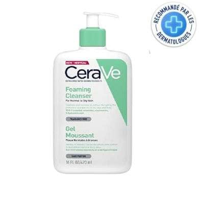 Cerave Gel Moussant Peaux Normales A Grasses 473 Ml