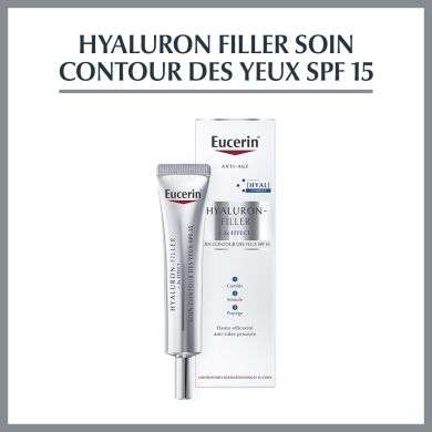 Eucerin Hyaluron Filler*3 Effect Soin Contour Des Yeux Spf15 15 Ml