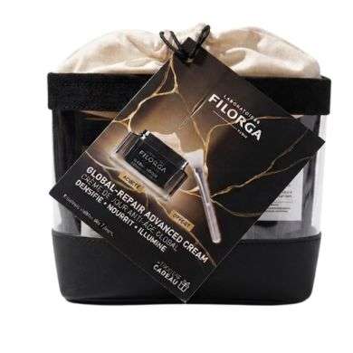 Filorga Offre A L Achat De Global Repair Advanced Creme Jeunesse Reparation 50 Ml Une Trousse + Un Pinceau Pour Masque Offerts