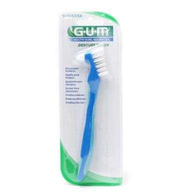 Gum Brosse A Dents Prothese Special Dentier Avec 2 Tetes Ref 201
