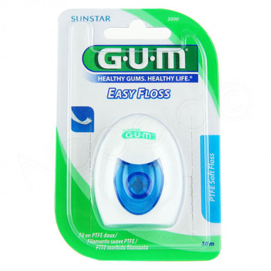 Gum Easy Floss Fil En Ptfe Ultra Resistant Espace Tres Etroits Ref 2000