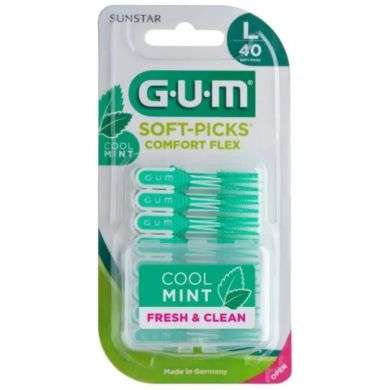 Gum Soft Picks Comfort Flex Menthole 40 Larges Ref 671