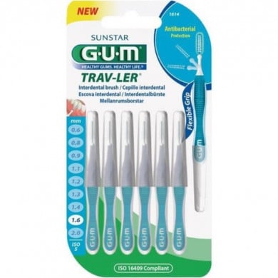 Gum Manche Par 4 Unites Avec Brossette Fine 1.6 Mm Ref 1614