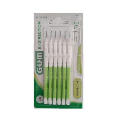 Gum Manche Par 6 Unites Avec Brosettes Ultra Micro Fine 0.7 Mm Ref 2114
