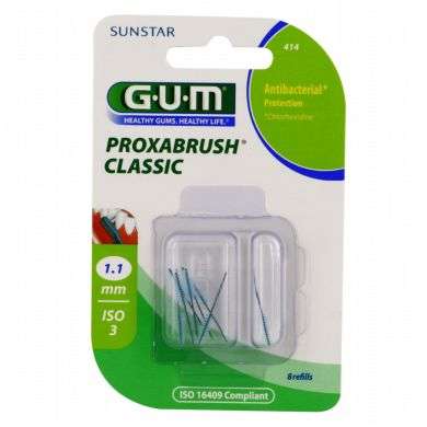 Gum Recharge Brossettes Ultra Fines Par 8 Unites 1.1 Mm Ref 414
