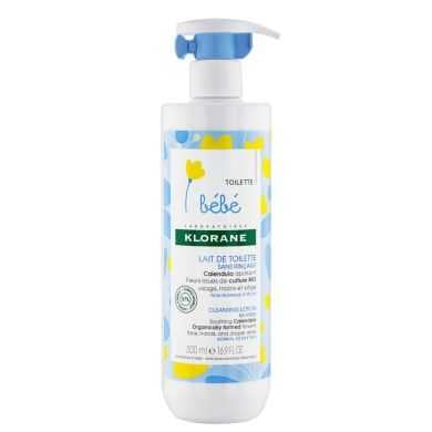Klorane Bebe Lait De Toilette Sans Rinçage Au Calendula 500 Ml