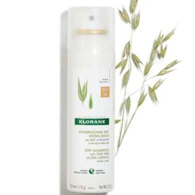 Klorane Lait D'Avoine Shampooing Sec Extra-Doux Spray Cheveux Bruns 150 Ml