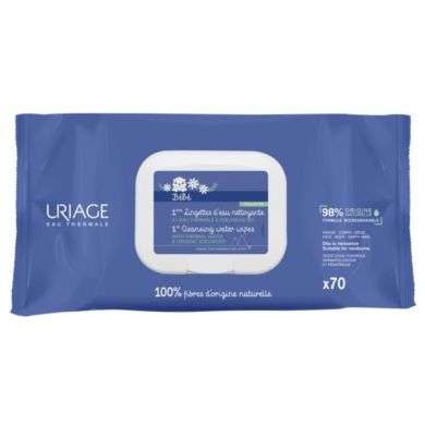 Uriage Bebe 1Ere Lingettes D'Eau Nettoyantes * 70