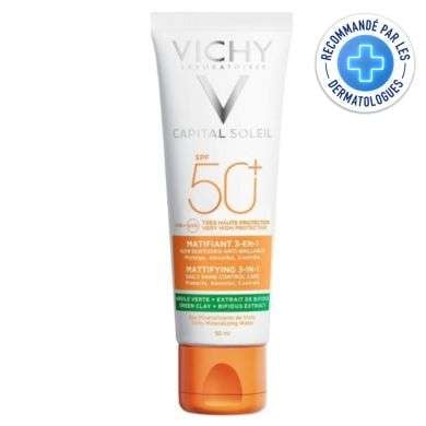 Vichy Capital Soleil Matifiant 3 En 1 Spf 50+