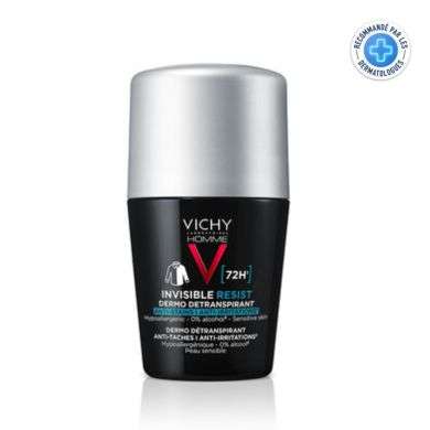 Vichy Deodorant Detranspirant 72H Invisible Homme 50 Ml