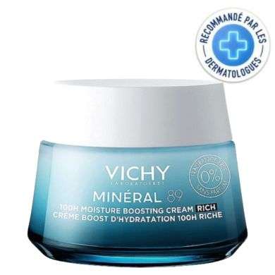 Vichy Mineral 89 Creme Boost D'Hydratation 100H Riche 50 Ml