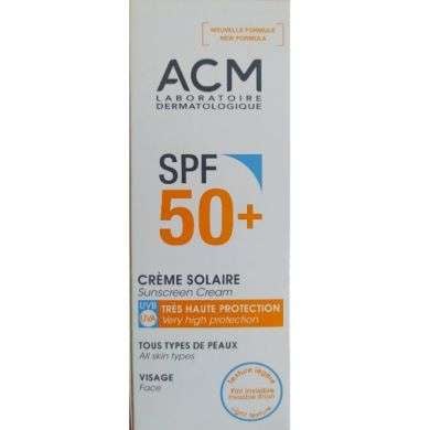 Acm Creme Solaire Spf 50+ Tous Types De Peaux 40 Ml