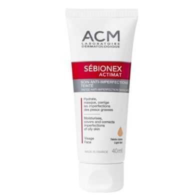 Acm Sebionex Actimat Soin Anti Impperfection Teintee Claire 40 Ml