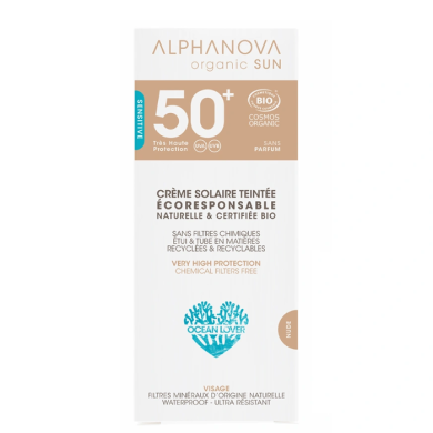 Alphanova Organic Sun Spf 50+ Creme Solaire Teintee 50 G