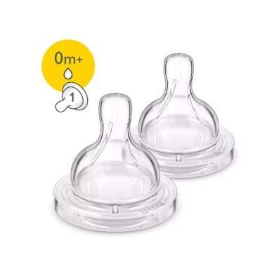 Avent Classique 2 Tetines- 0M+ / 1T